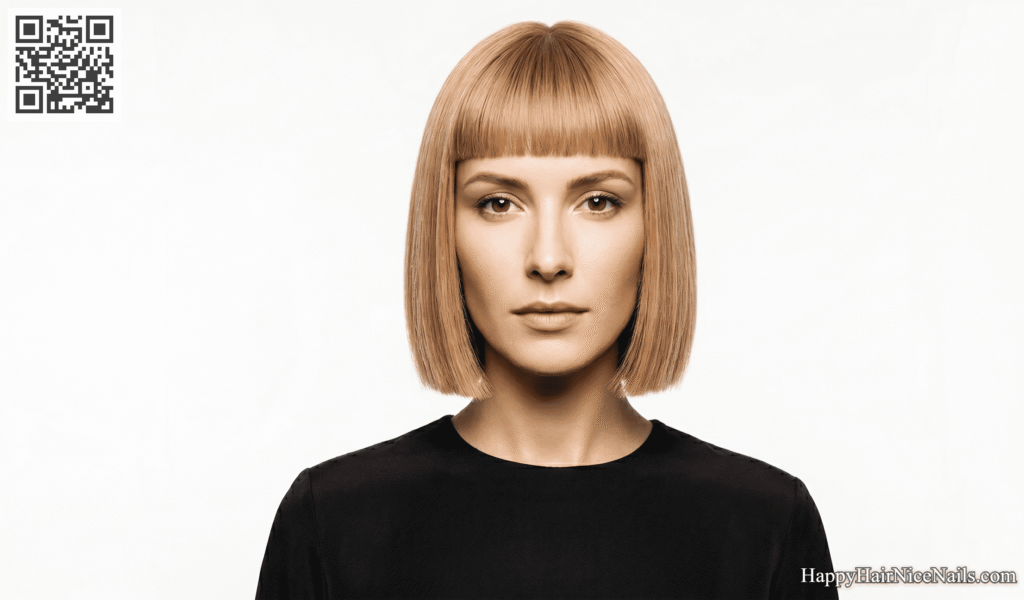 Blunt Bob Hairstyles with Micro Fringe