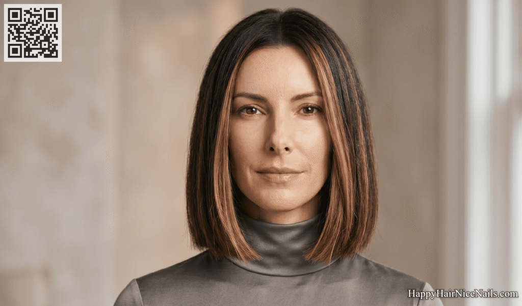 Blunt Bob Hairstyles with Face-Framing Highlights