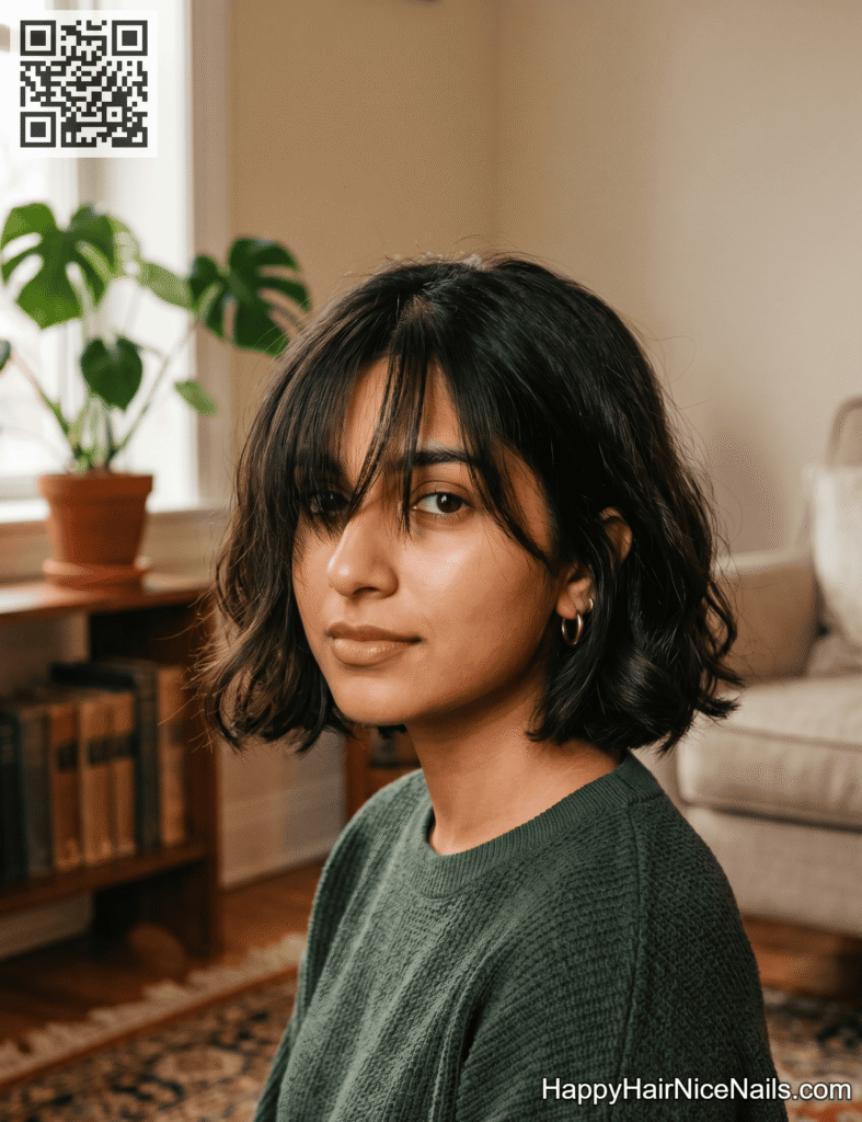 The Bob with Overgrown Fringe