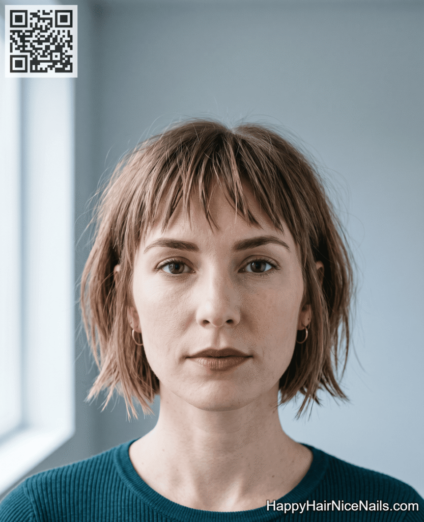 The Textured Bob with Piece-y Fringe