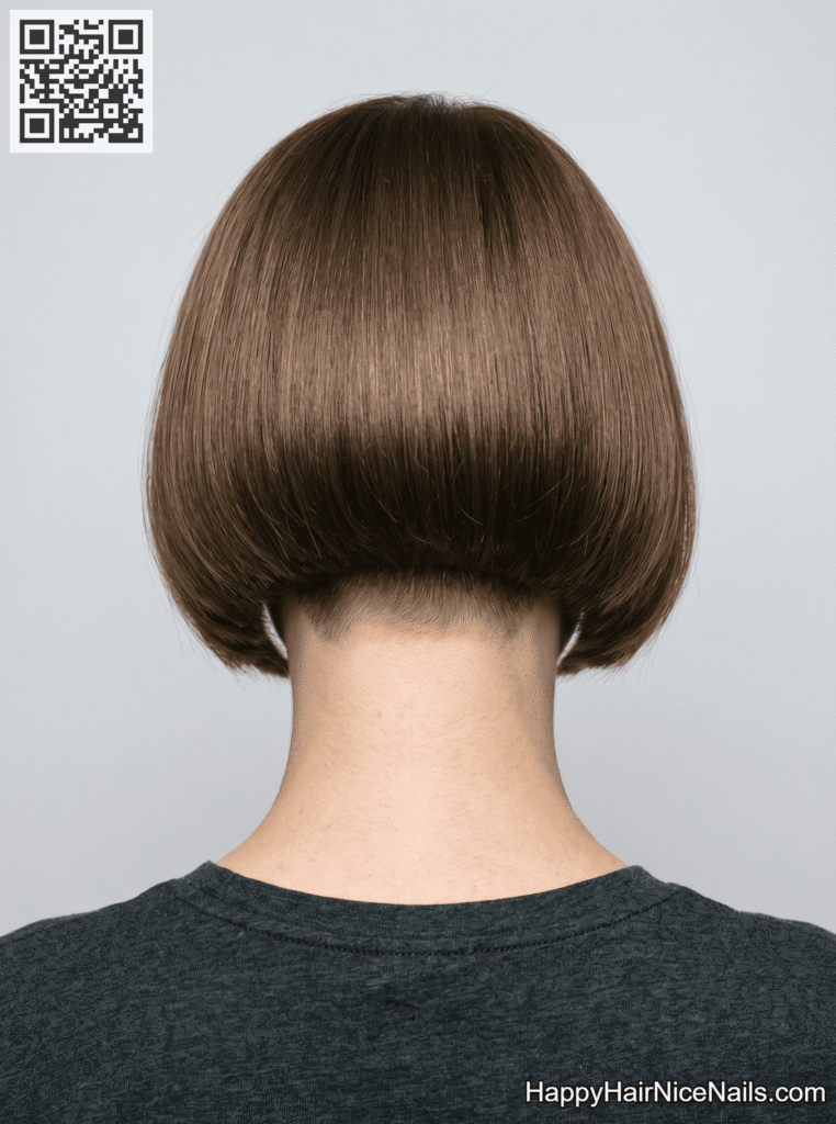 Blunt Fringe and Nape Taper