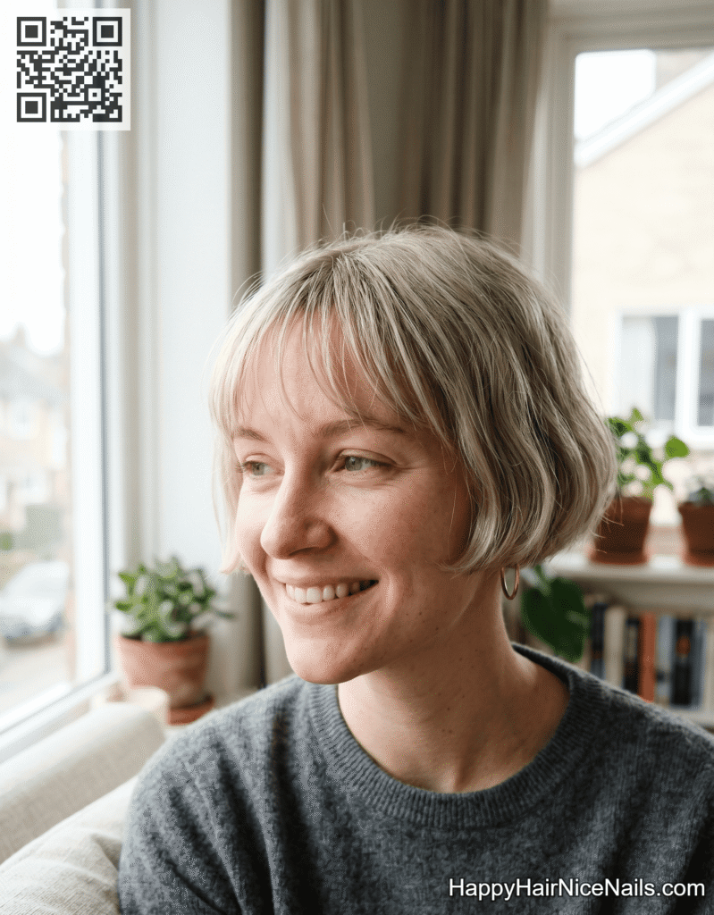 very short French bob