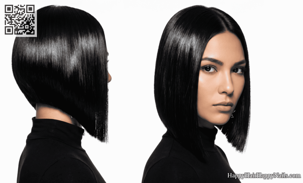 Sleek Inverted Bob Hairstyles with Glass Finish