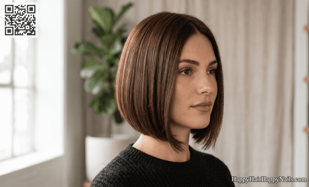 Textured Inverted Bob Hairstyles for Thick Hair