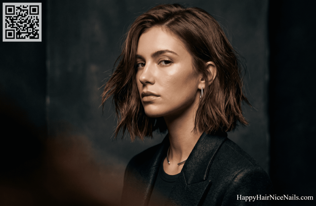 Textured Italian Bob with Razored Ends