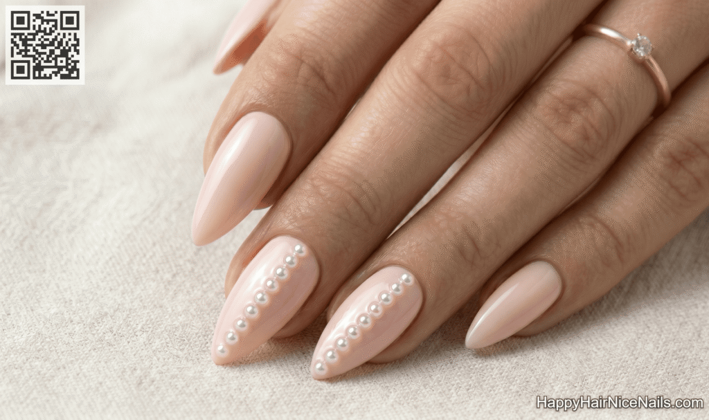  Blush Pink with Pearl Inlay Detail