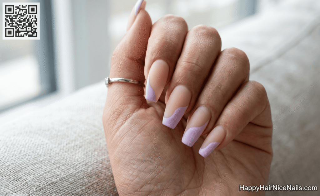 Satin Pastel Spring Nails