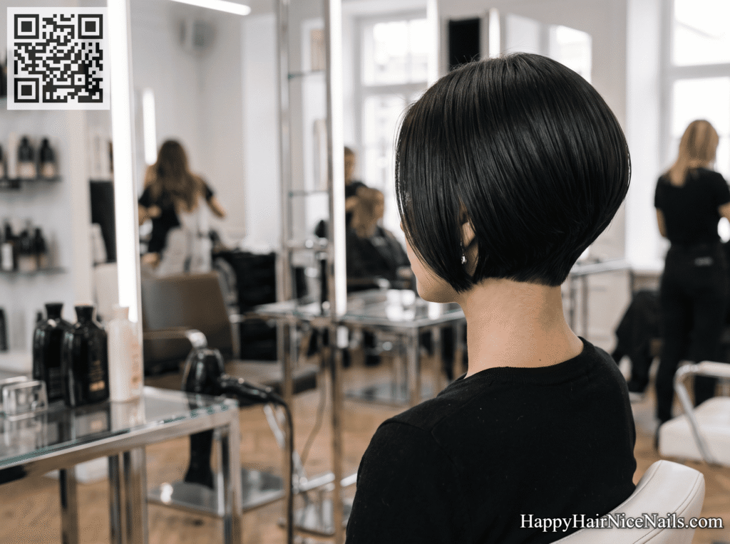 Stacked Bob Hairstyles for Thick Hair With Invisible Layers