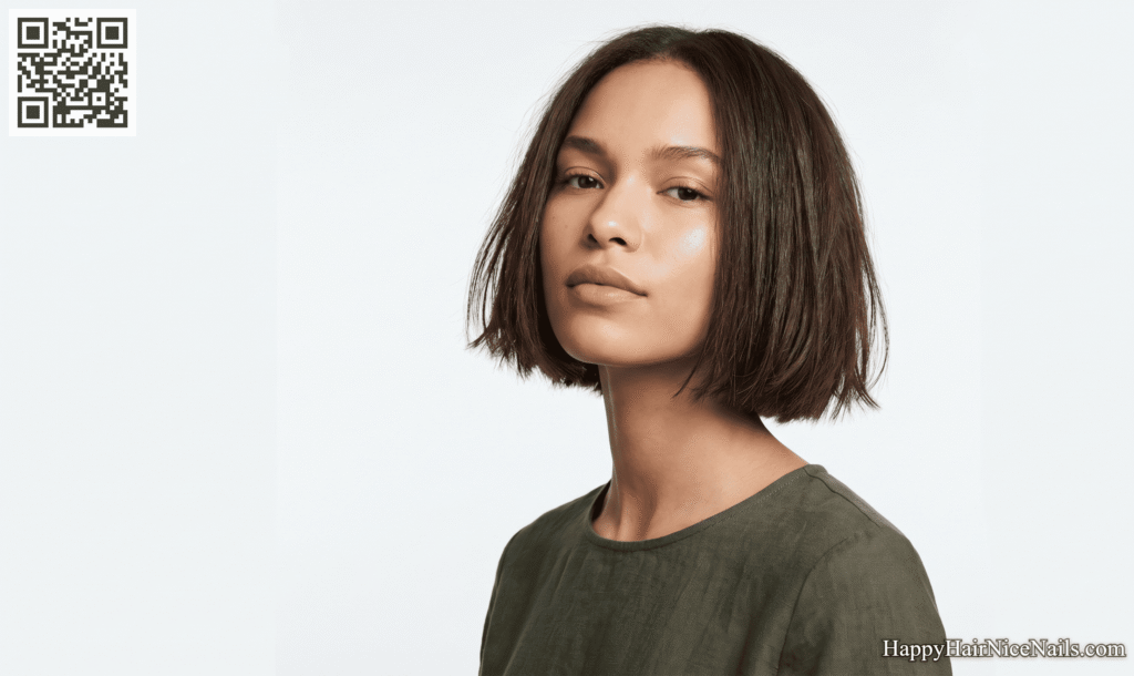Coarse-Hair Razor Textured Bob Hairstyle