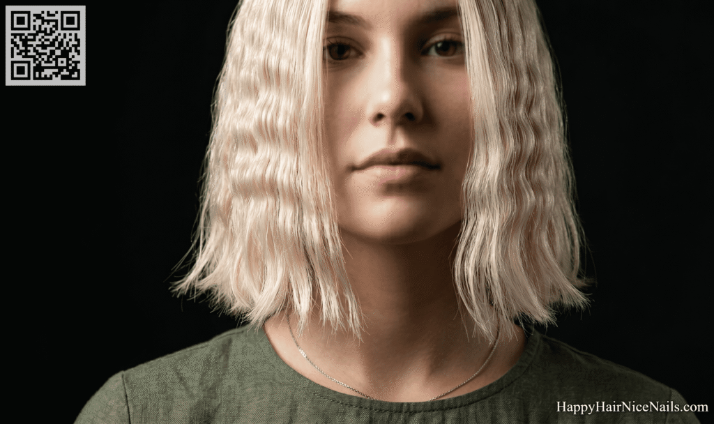 Micro-Wave Textured Bob Hairstyle