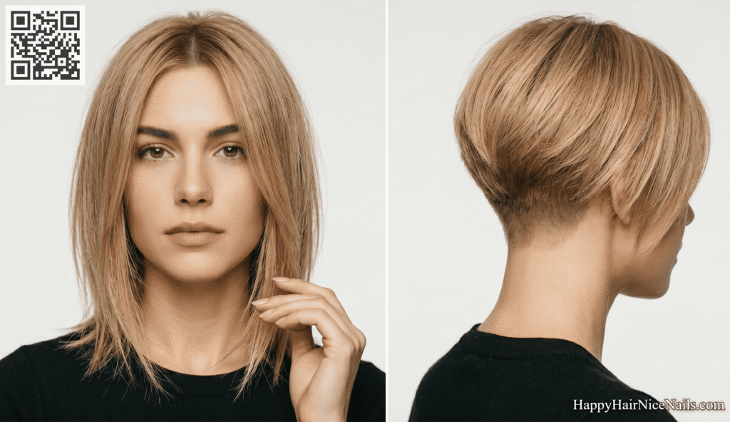 Nape-Tight Feathered Textured Bob Hairstyles