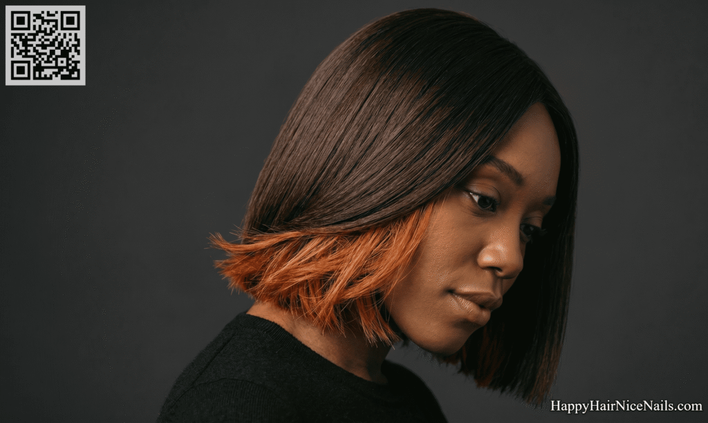 Peekaboo-Layer Textured Bob Hairstyles