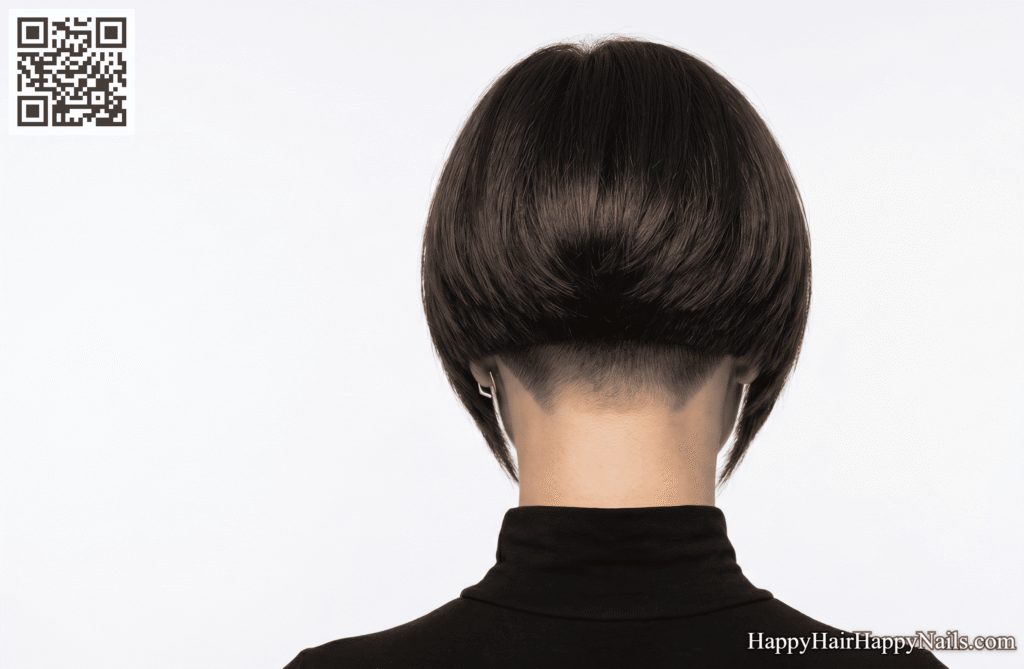 Short Nape Inverted Bob Hairstyles with Exposed Neck