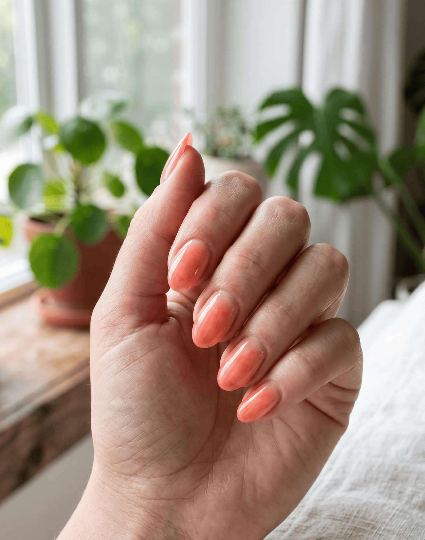  Watercolor Wash in Coral