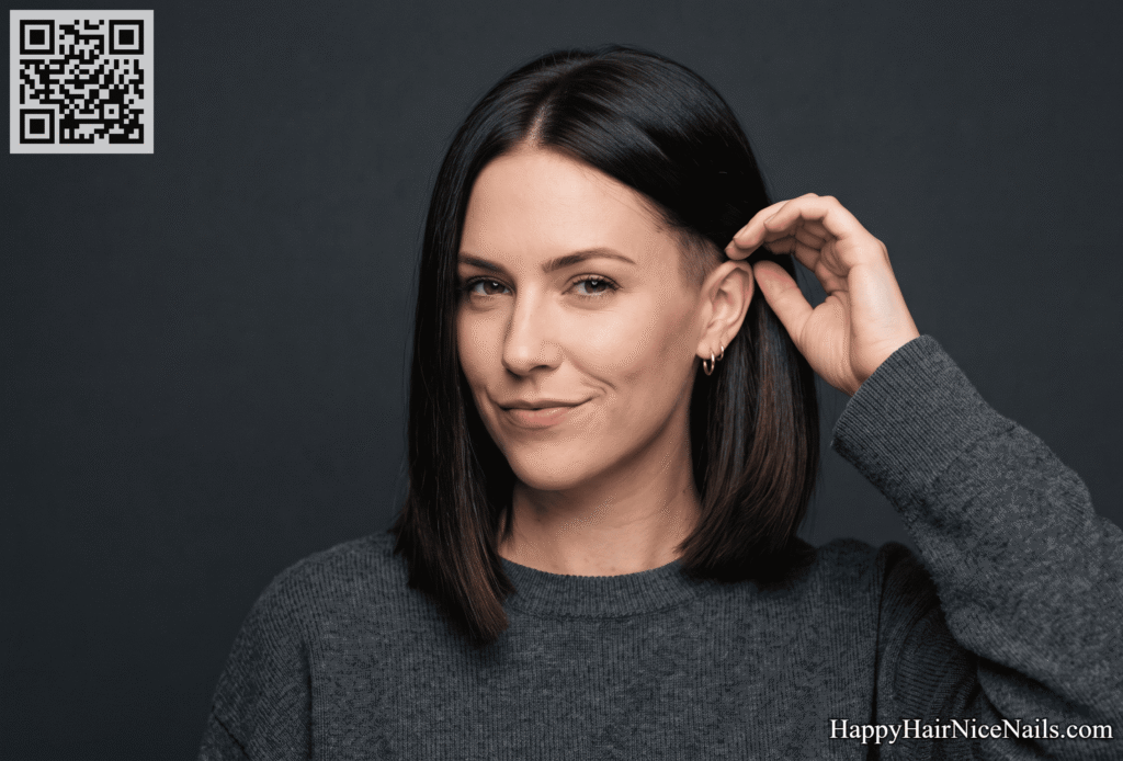 Blunt Lob Hairstyles with an Undercut Nape