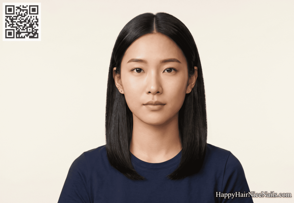 Blunt Lob Hairstyles with a Subtle A-Line Shape