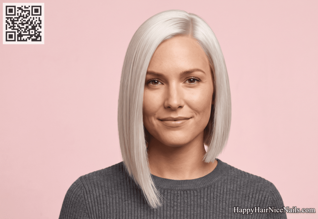Blunt Lob Hairstyles in an Asymmetric Cut