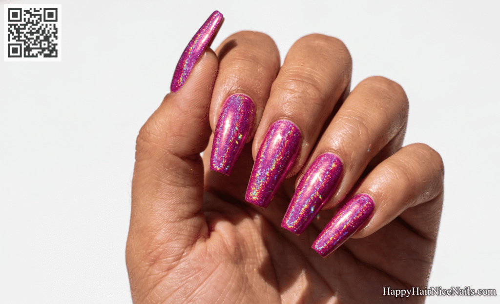 Fuchsia Holographic Sparkle