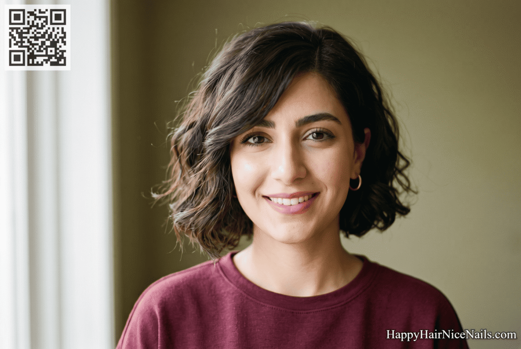 Square, heart Chin-Length Bob Hairstyles