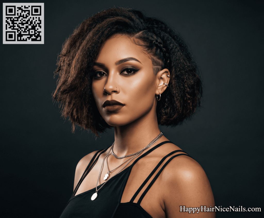 Chin-Length Bob Hairstyles with Undercut Nape