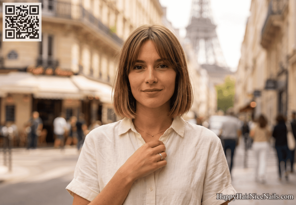 Round, oblong  Chin-Length Bob Hairstyles
