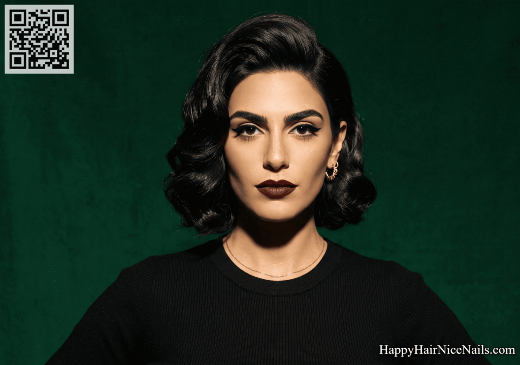 Chin-Length Bob Hairstyles with Deep Side Part and Volume