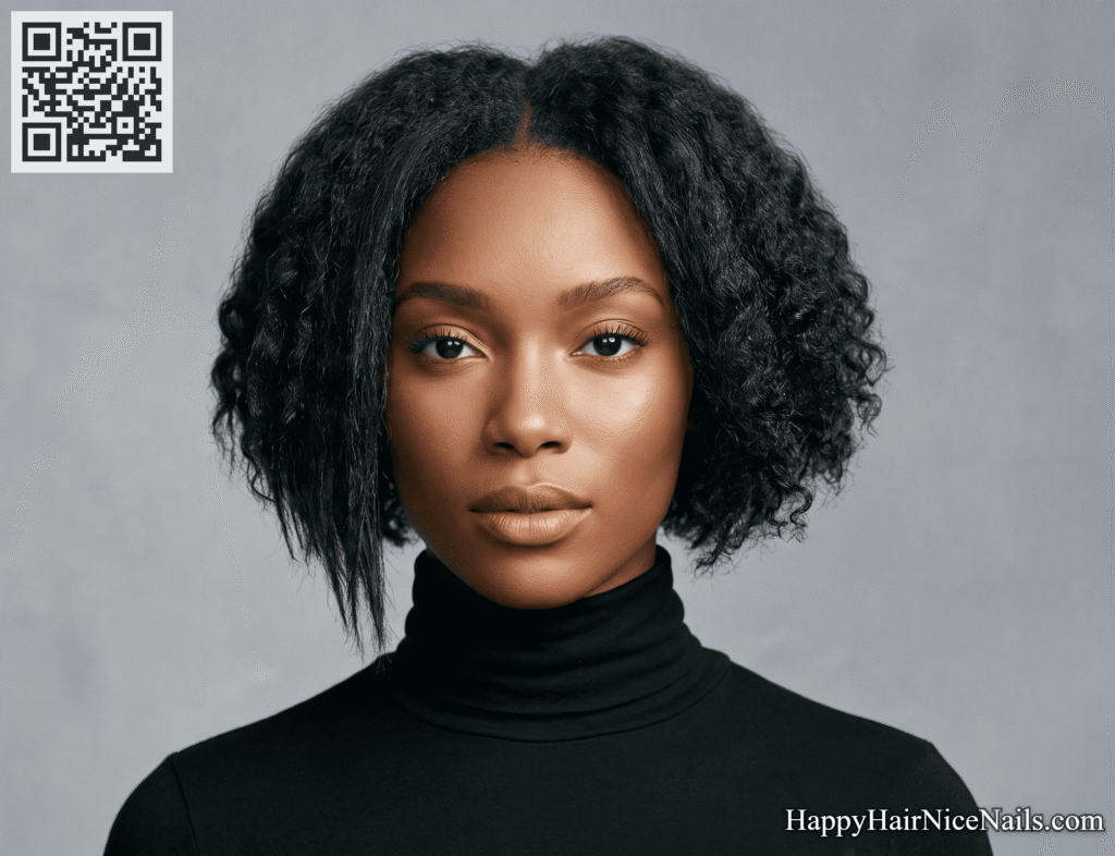 Round, square Chin-Length Bob Hairstyles