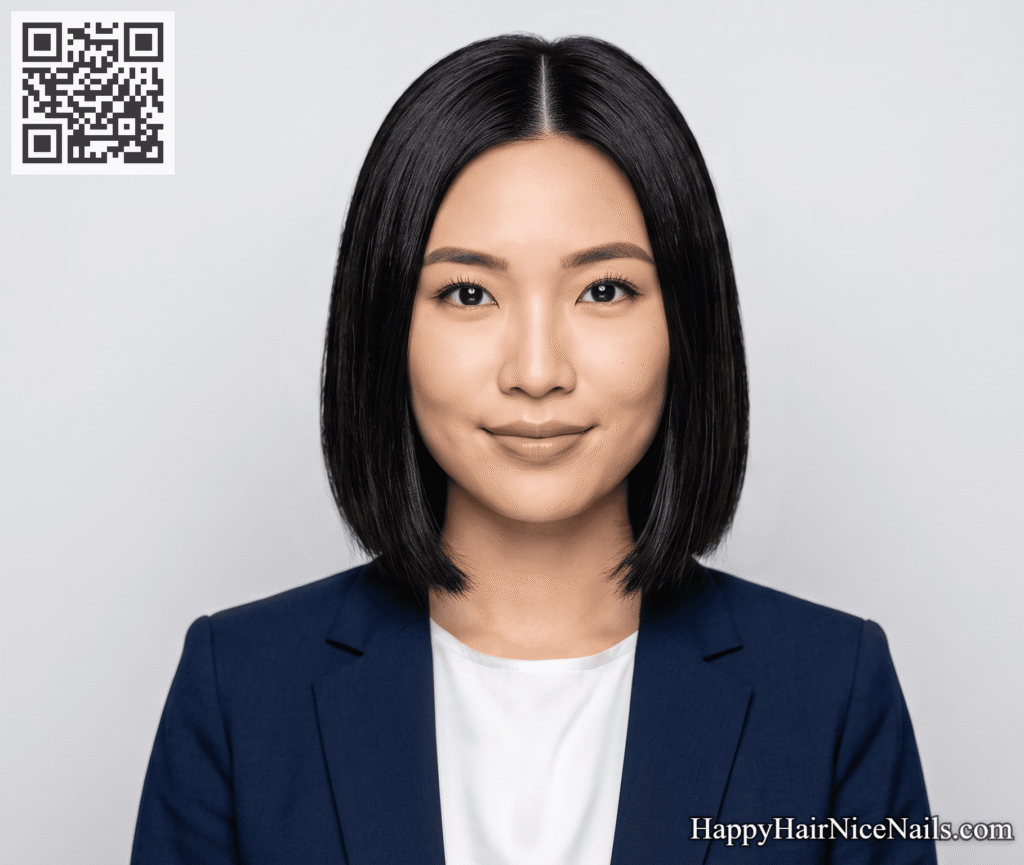  Oval, heart Chin-Length Bob Hairstyles