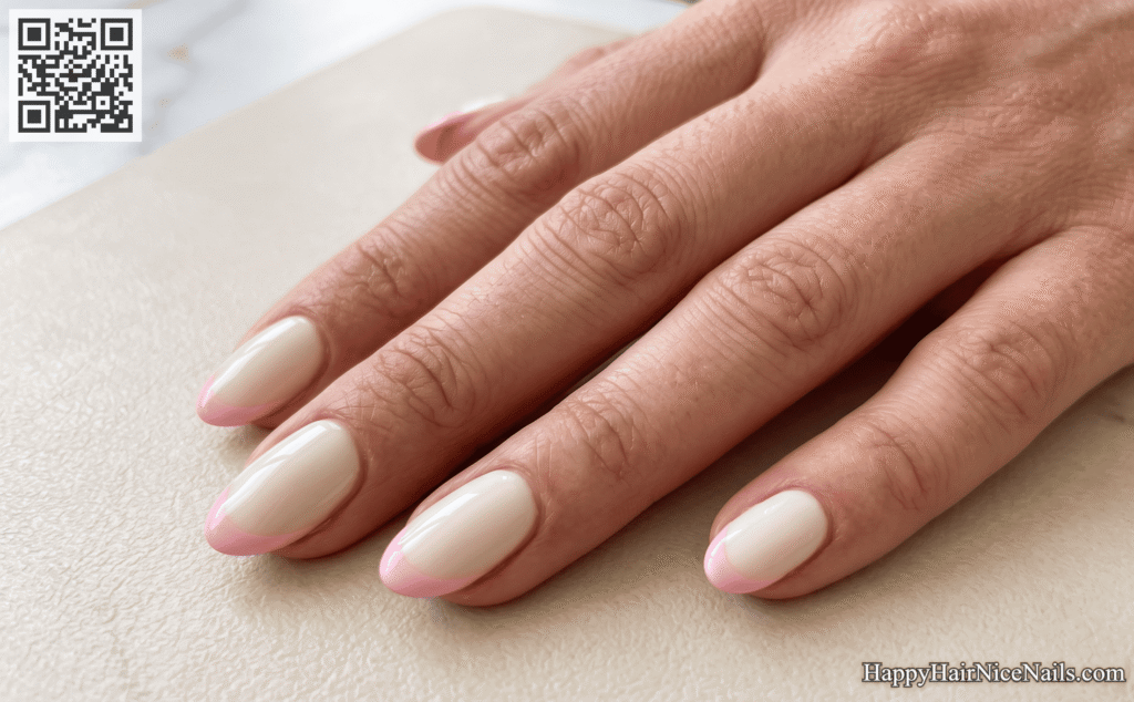 Two-Tone French Nails