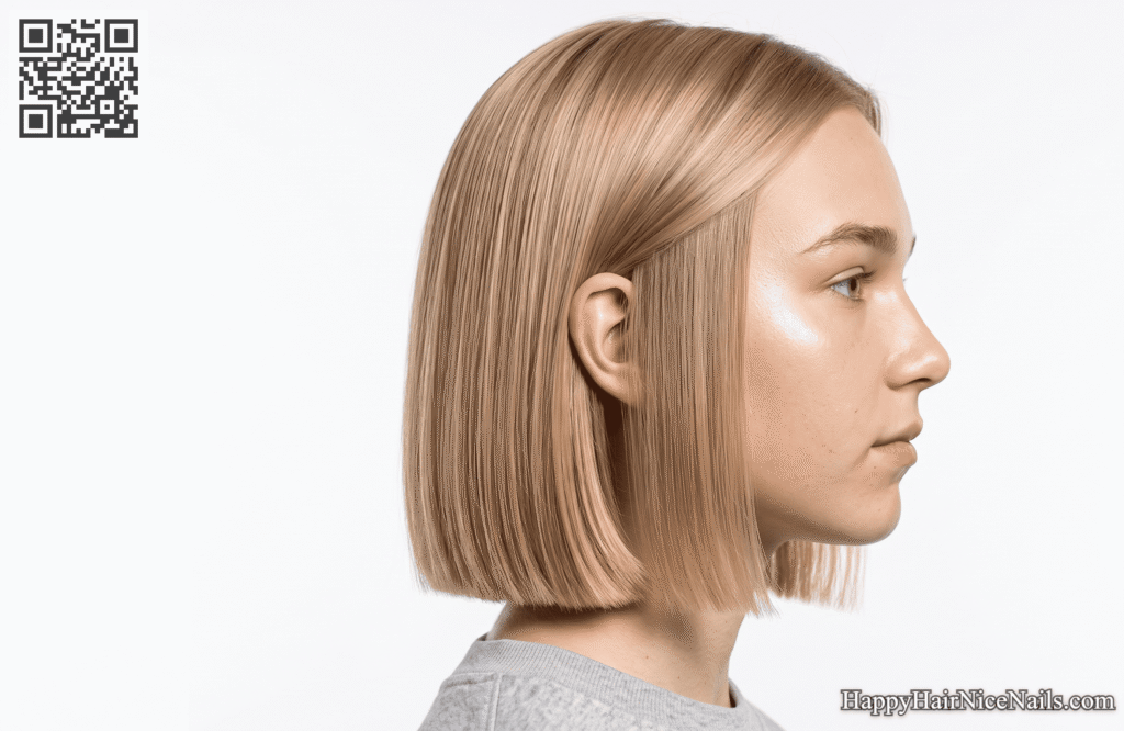  Blunt Bob Hairstyle for Fine Hair With Textured Tips