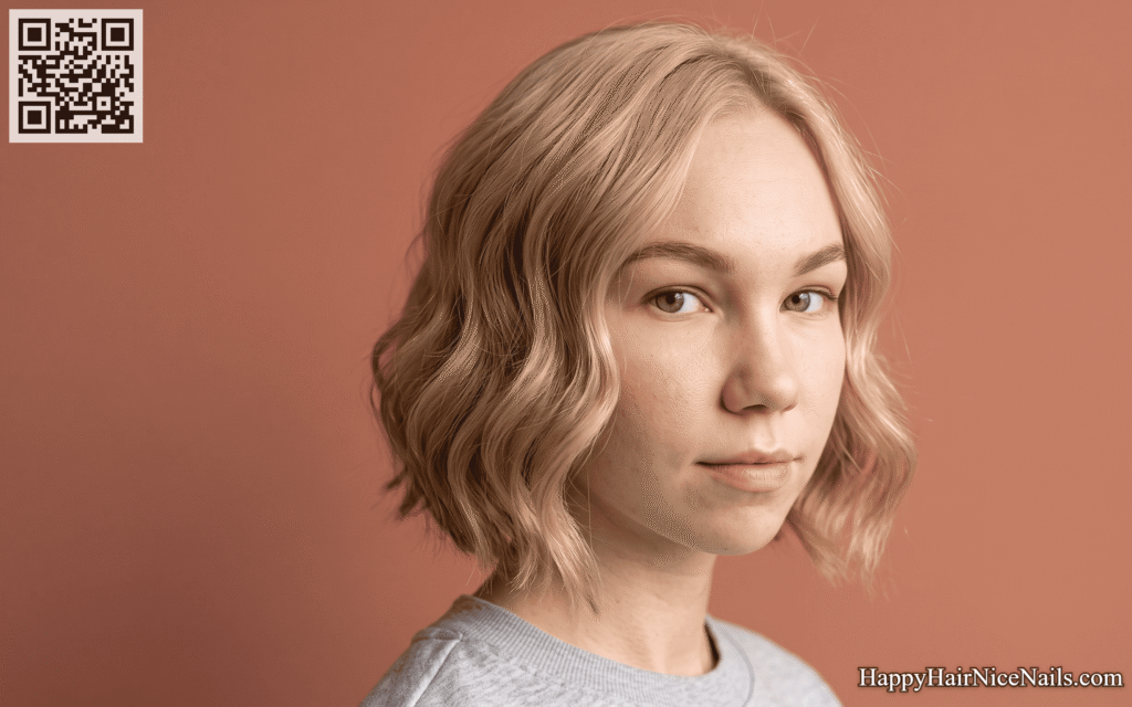  Body-Wave Perm Bob Hairstyle for Fine Hair With Added Texture