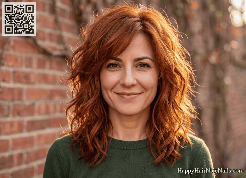 Shag-Inspired Layers for Wavy, Medium Hair