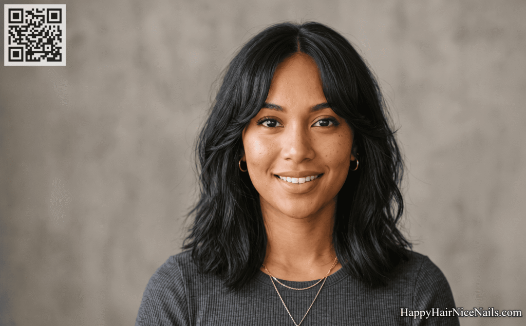 The Curtain-Bang Long Lob Hairstyles