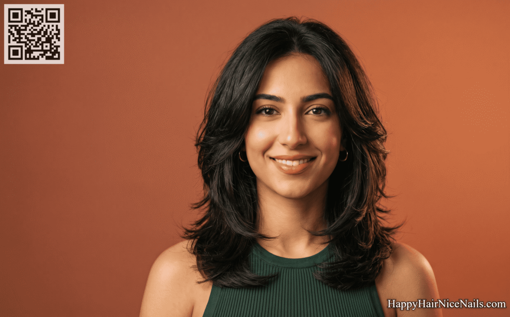 Thick Hair Layered Lob — Weight-Removing Lob Hairstyles for Round Face Density