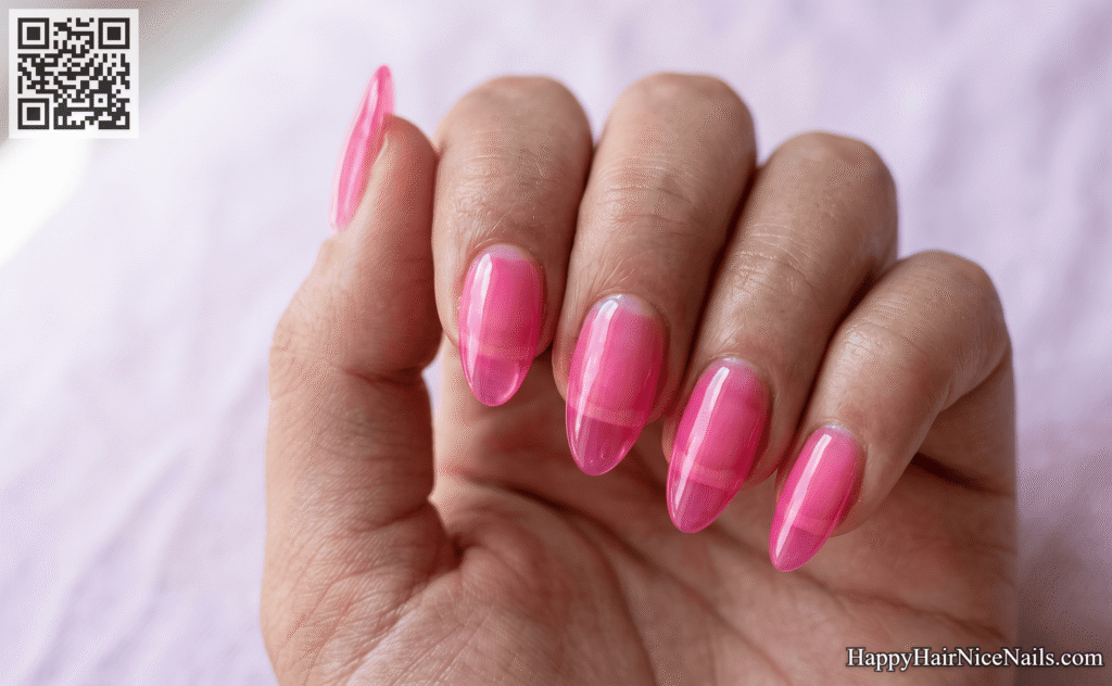 Neon Pink Jelly Neon Summer Nails