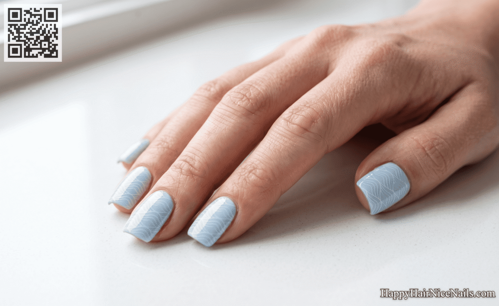 Stamped Wave Pattern Nails