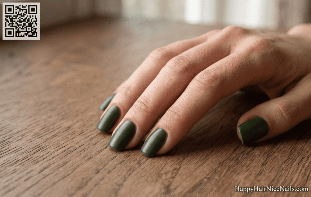 Kelp Forest Green Nails