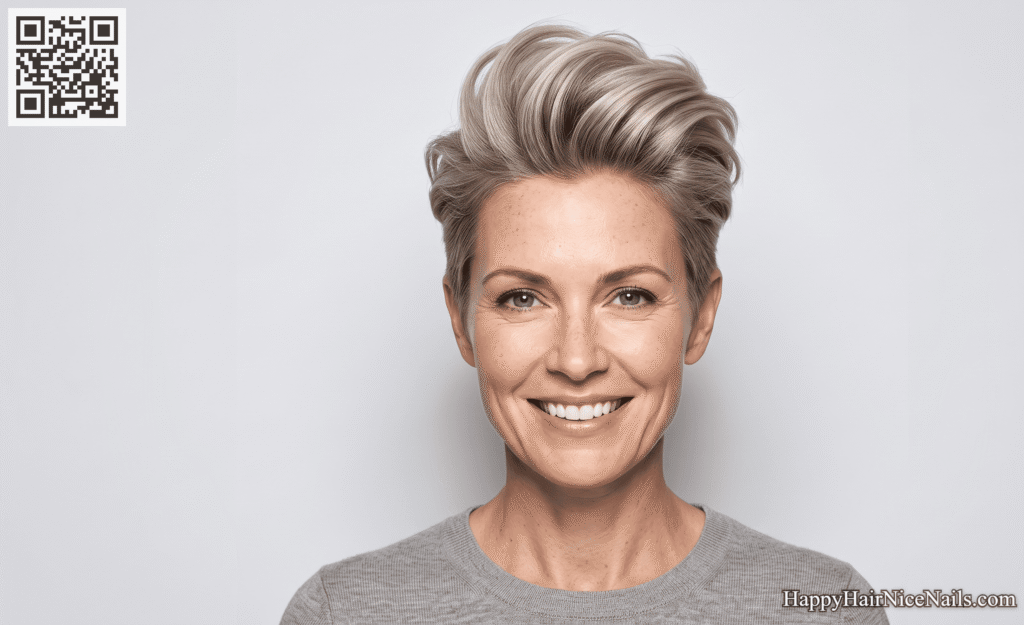  The Voluminous Pompadour Pixie Cuts