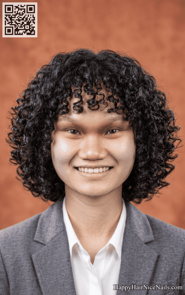 Voluminous Curly Bob