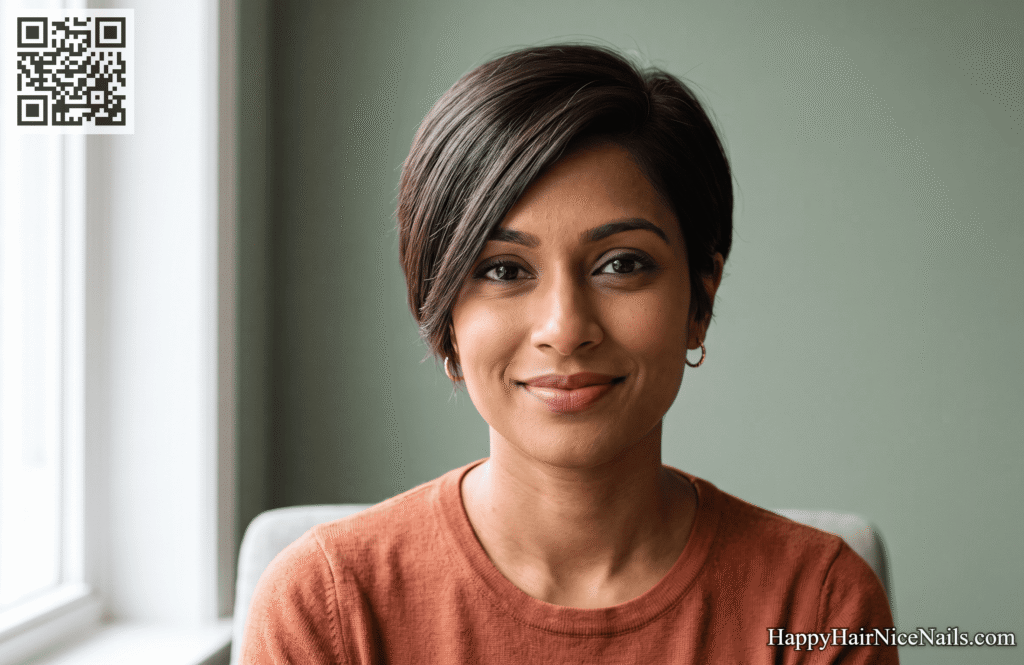 Side-Swept Textured Pixie Cuts