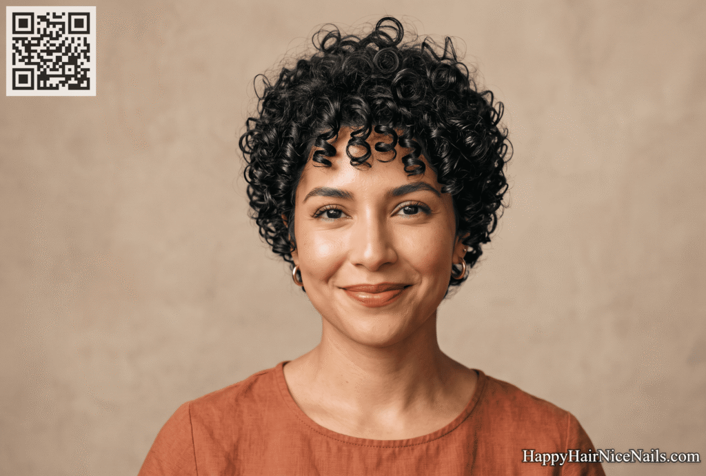 Curly Textured Pixie Cuts