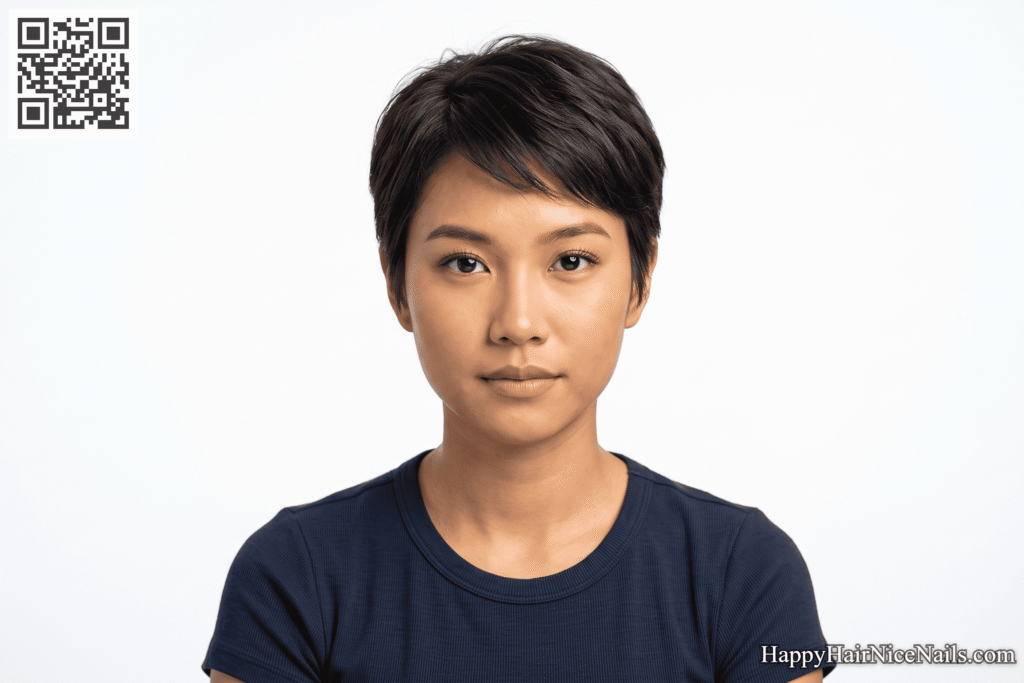 Invisible-Layer Textured Pixie Cuts