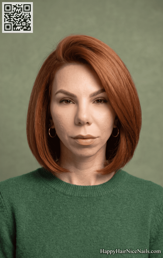 Voluminous Crown Bob With Root Lift