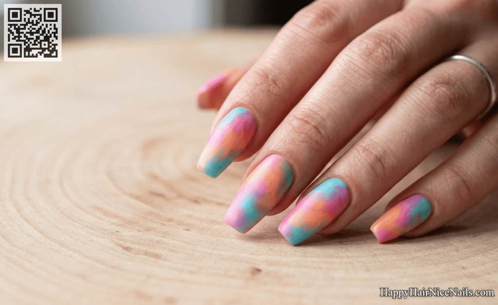 Tie-Dye Nails