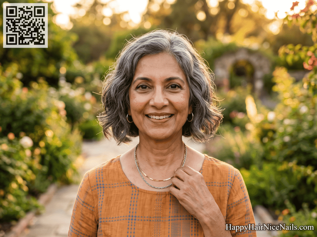 Round, oval Bob Hairstyles for Women Over 50