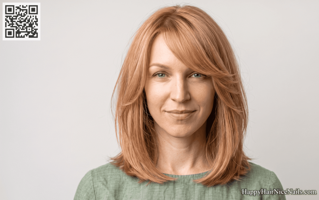 Side-Swept Fringe Lob