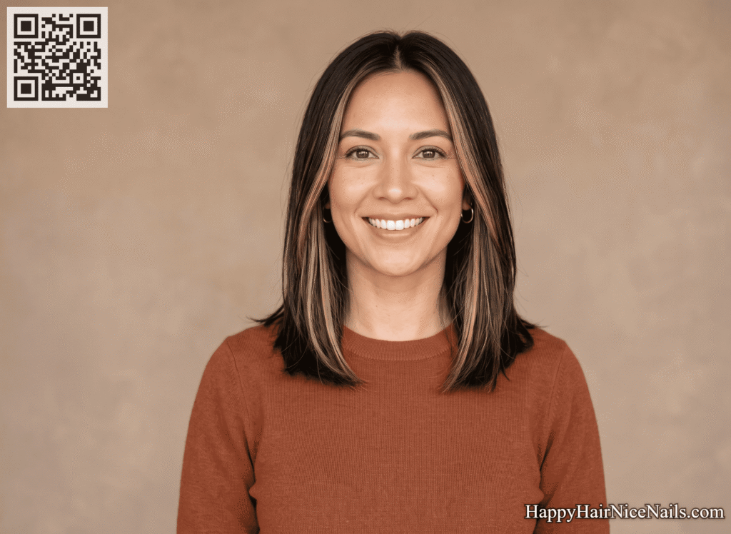 Two-Tone Money-Piece Long Bob Hairstyles