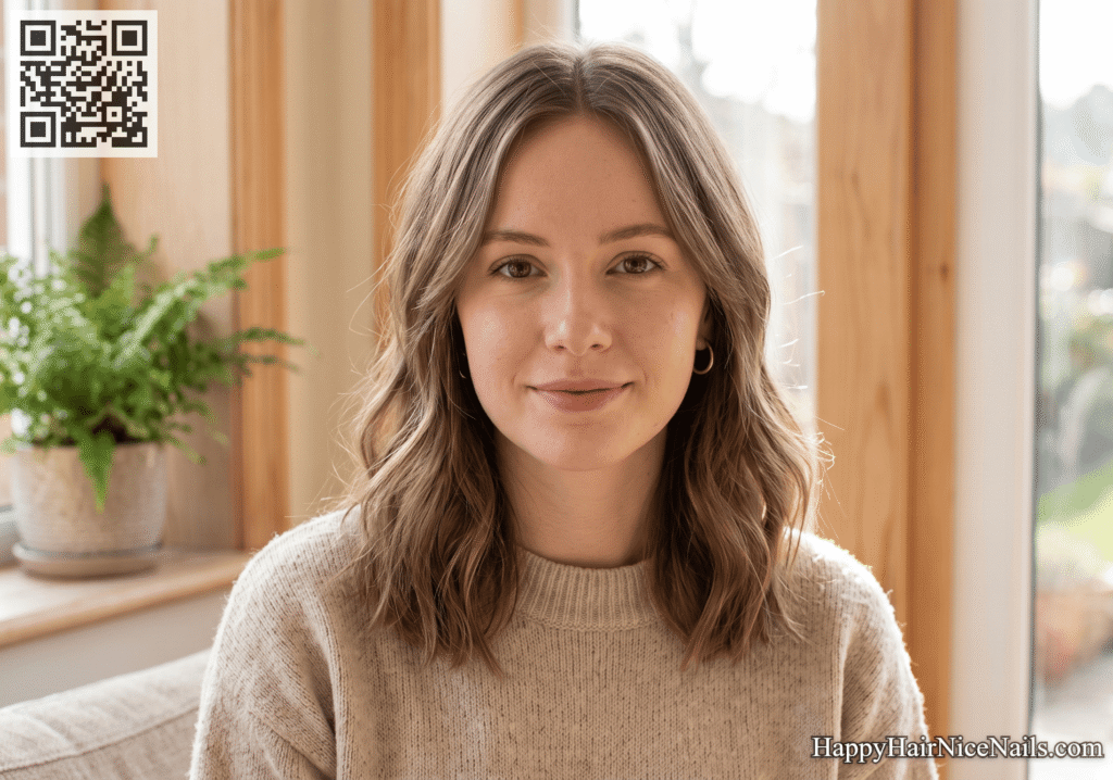 Wispy Layers Wavy Lob Hairstyles for Fine, Straight Hair
