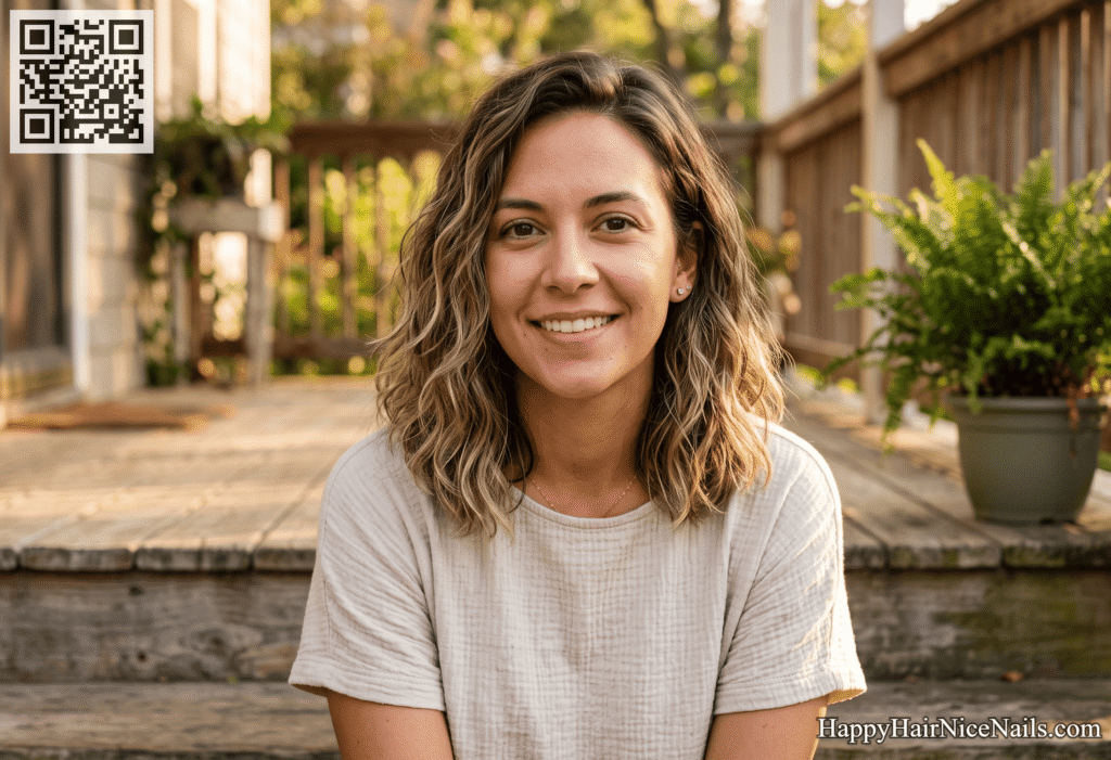 Razor-Cut Wavy Lob Hairstyles for Fine Hair